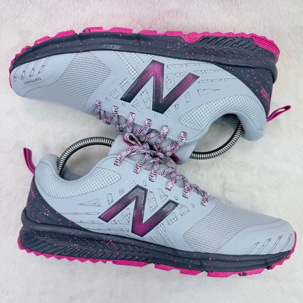 New Balance FuelCore Nitrel V1 Womens Trail Running Shoes Gray Pink Size 9 - Picture 5 of 10